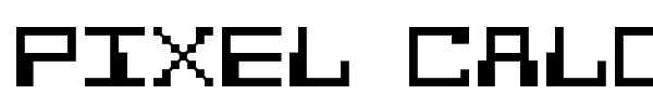 Pixel Calculon font preview